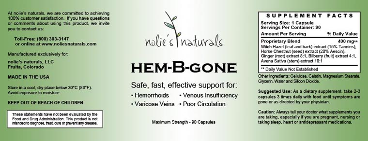 Hem-B-Gone® Label